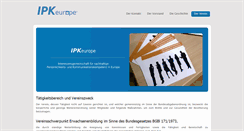 Desktop Screenshot of ipkeurope.org