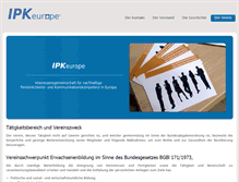 Tablet Screenshot of ipkeurope.org